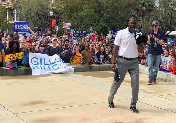 Andrew Gillum on stage