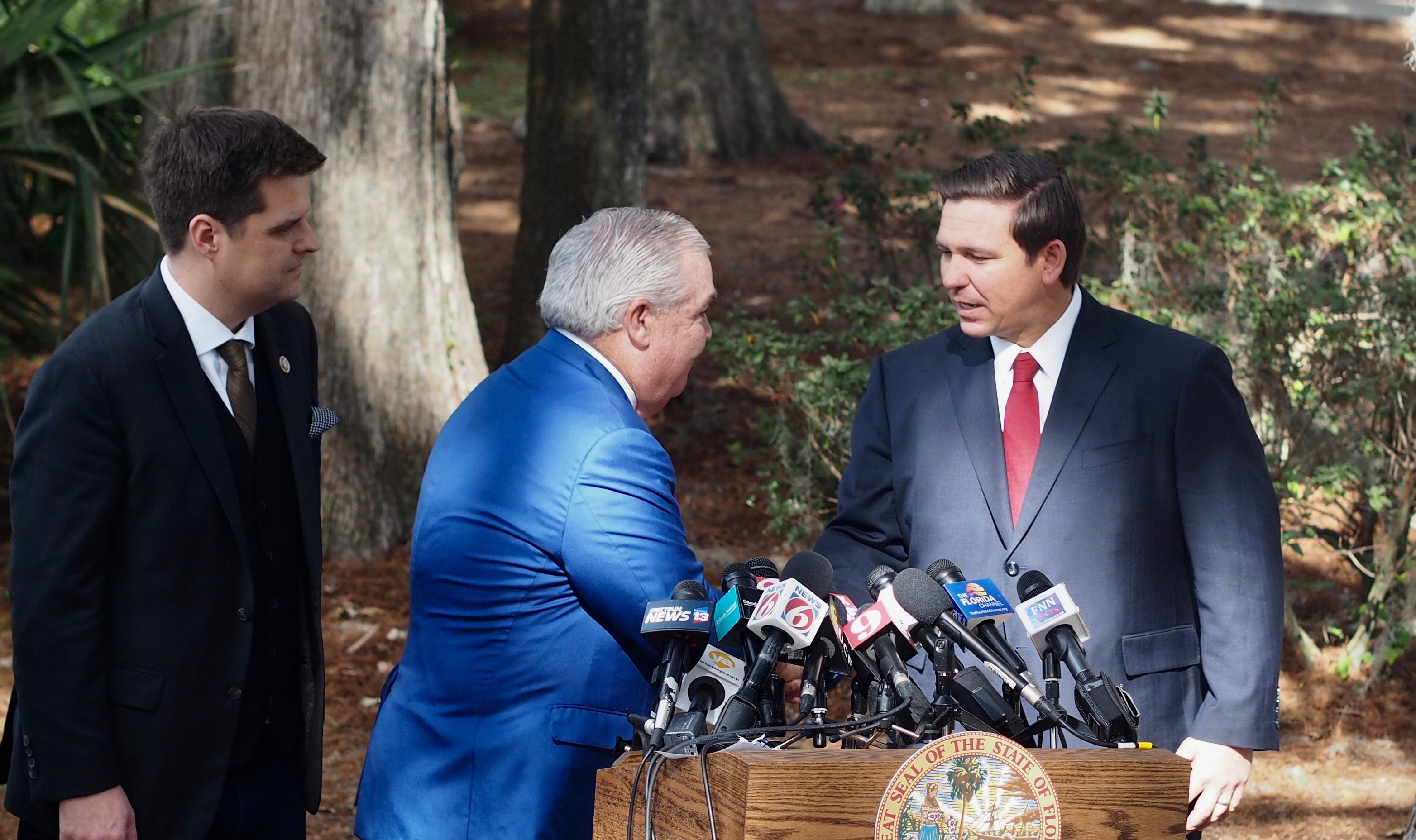 Mat Gaetz, John Morgan, Ron DeSantis