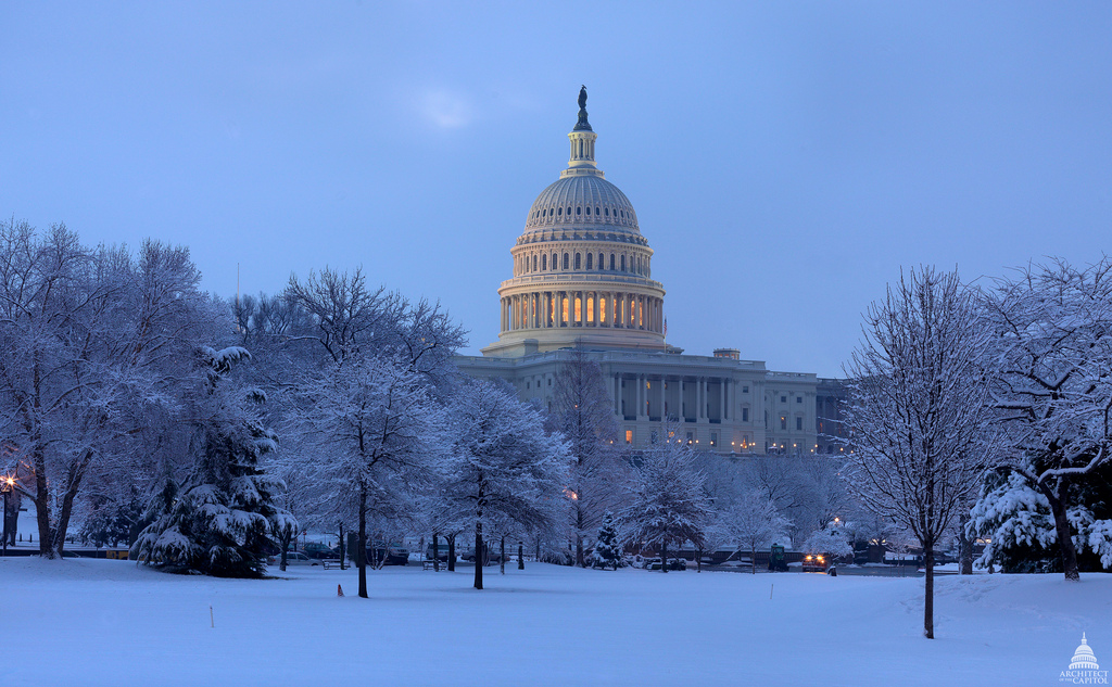 U.S. Capitol winter