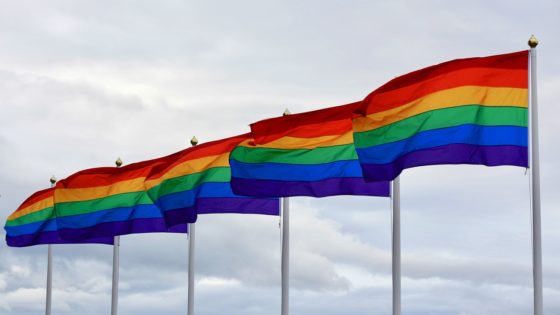 rainbow flags