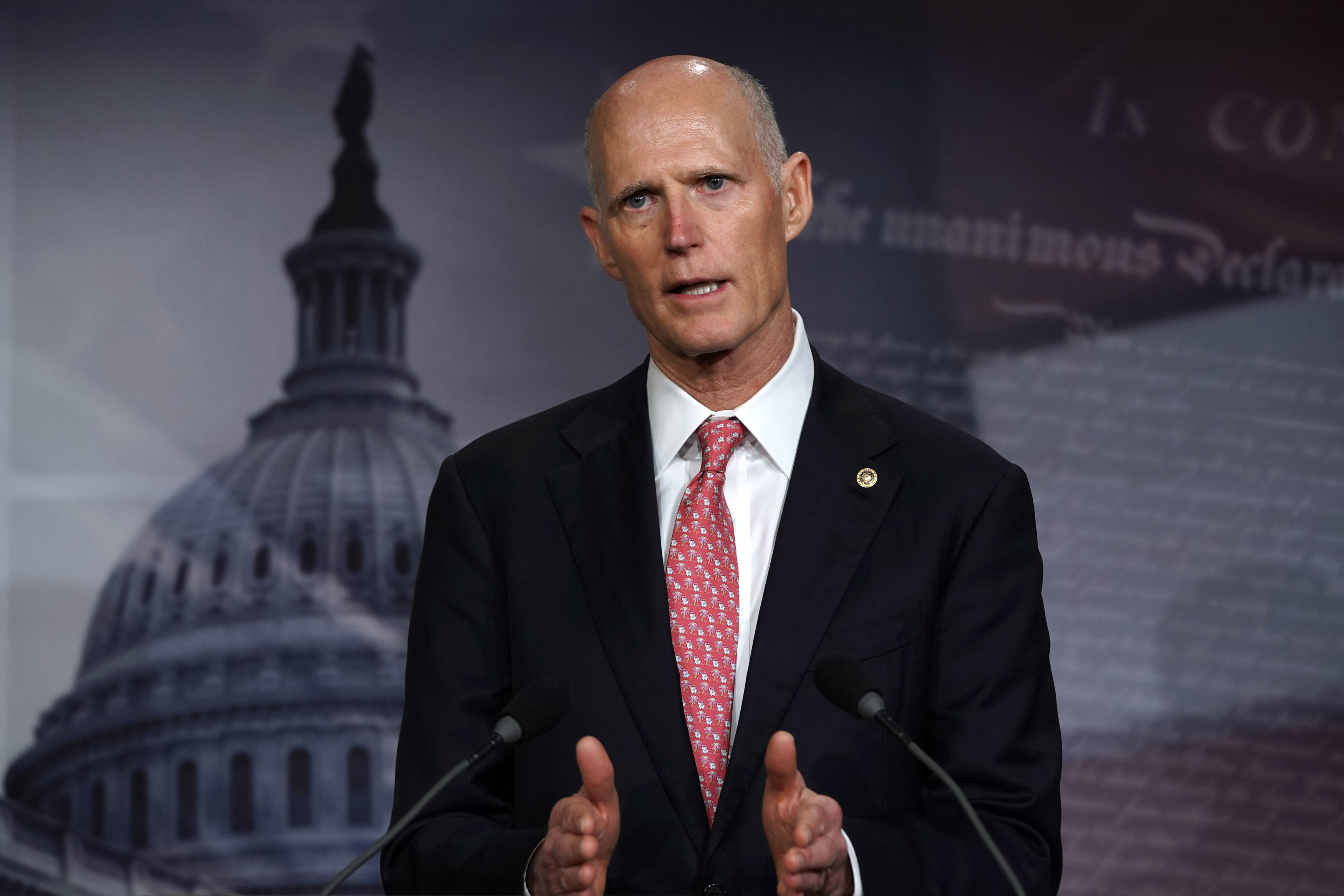 Florida Sen. Rick Scott Holds News Conference On Partial Government Shutdown