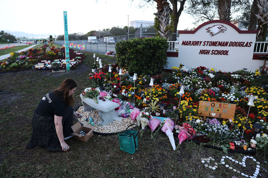 One Year Anniversary Of Deadly Shooting At Marjory Stoneman Douglas High School In Parkland, Florida