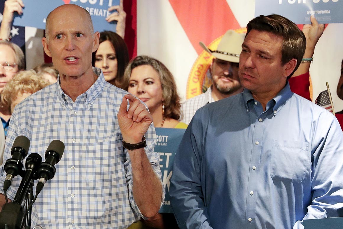 scott, rick - with ron desantis