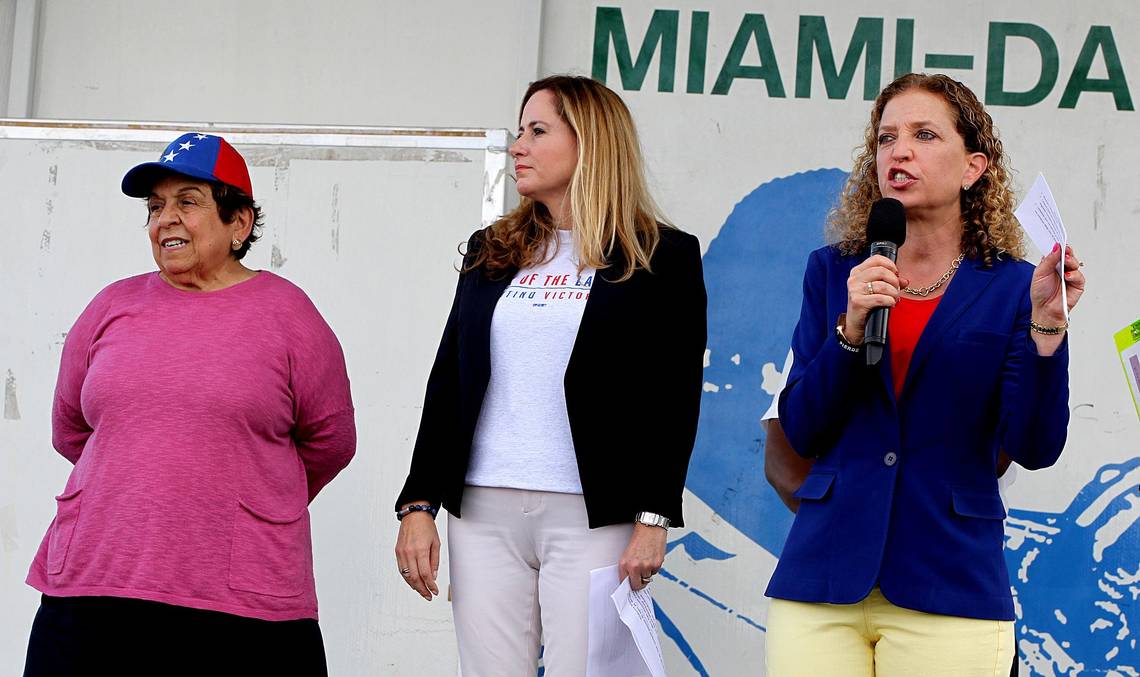 Debbie Wasserman Schultz, Donna Shalala and Debbie Mucarsel-Powell