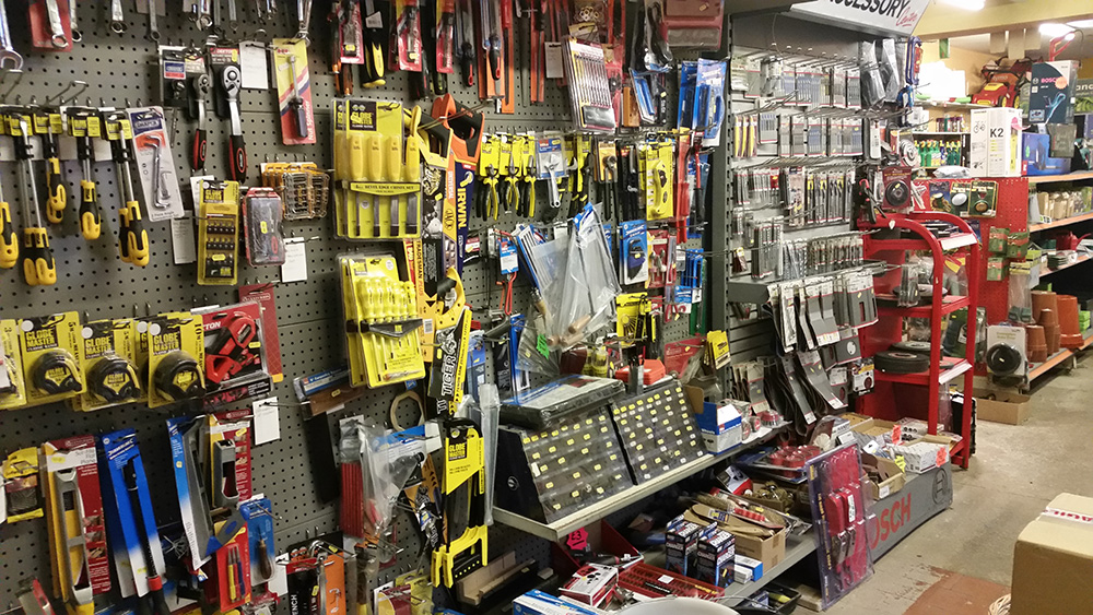 the hardware store