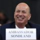 FILE -In this Nov. 20, 2019, file photo, U.S. Ambassador to the European Union Gordon Sondland testifies before the House Intelligence Committee on Capitol Hill in Washington. The “three amigos” used to mean just one thing in Washington -- the trio of globe-trotting senators led by John McCain who brought American idealism to the trouble spots of the world. Now, it refers to another trio, the Trump envoys pushing Ukraine to pursue investigations of Democrats and Joe Biden.. (AP Photo/Susan Walsh, File)