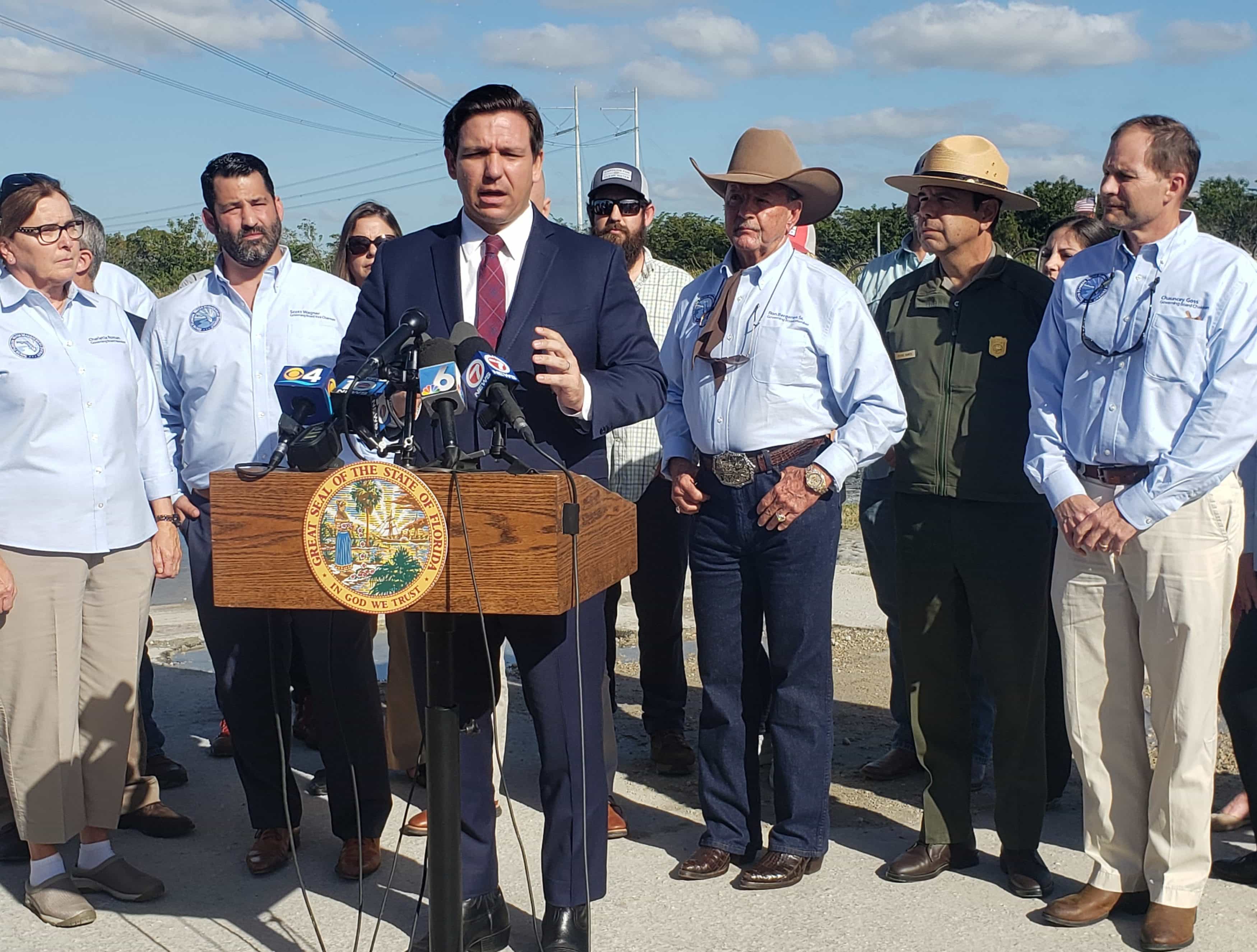 Ron DeSantis Everglades purchase block oil drilling