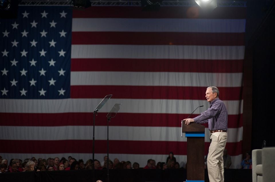 Mike Bloomberg flag