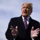 President Donald Trump talks to the media before he boards Air Force One for a trip to Los Angeles to attend a campaign fundraiser, Tuesday, Feb. 18, 2020, at Andrews Air Force Base, Md. (AP Photo/Evan Vucci)