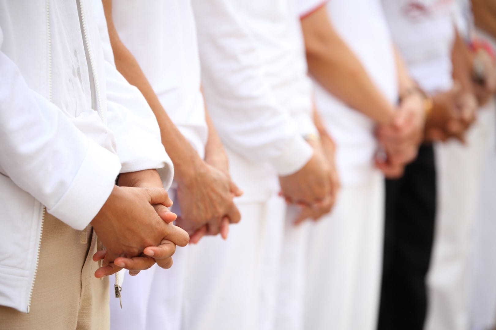 moment of silent for expressing the condolence for respecting the lost of love one during mourning ceremony in funeral