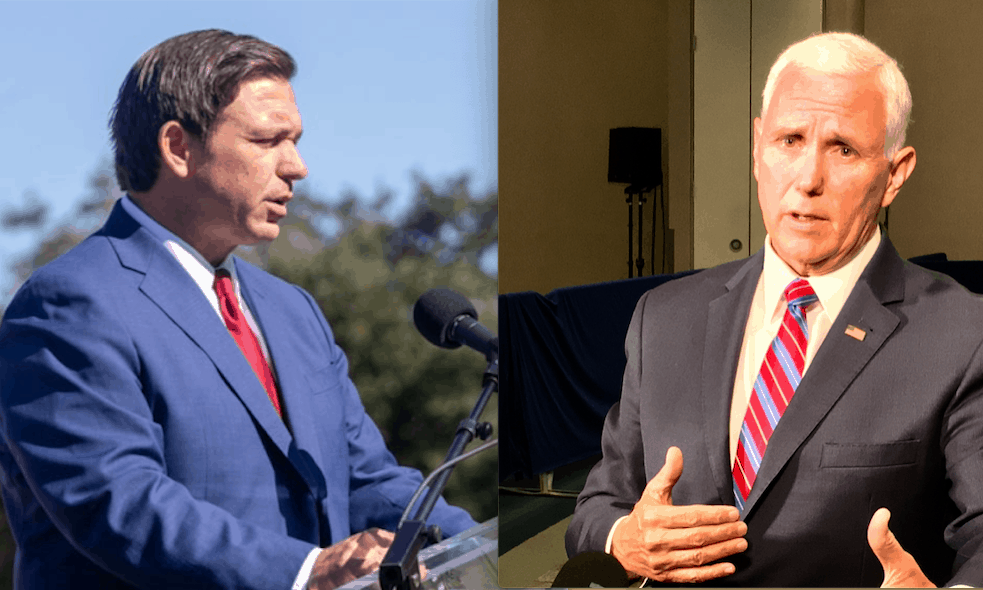 Ron DeSantis and Mike Pence