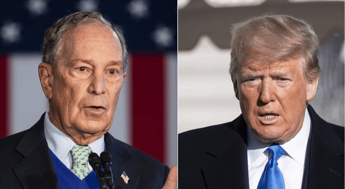 Mike Bloomberg and Donald Trump