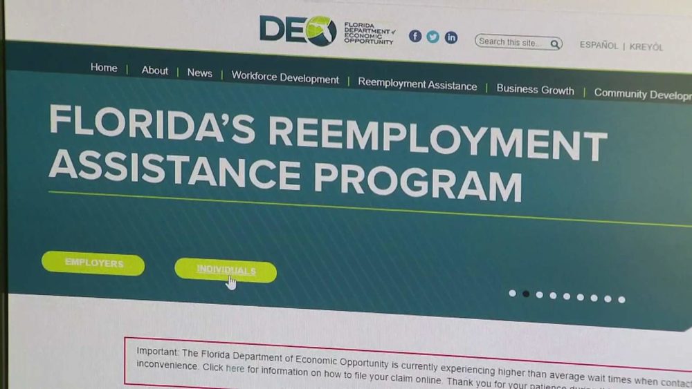 Florida launches new unemployment claims site