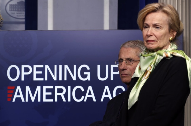 Anthony Fauci and Deborah Birx