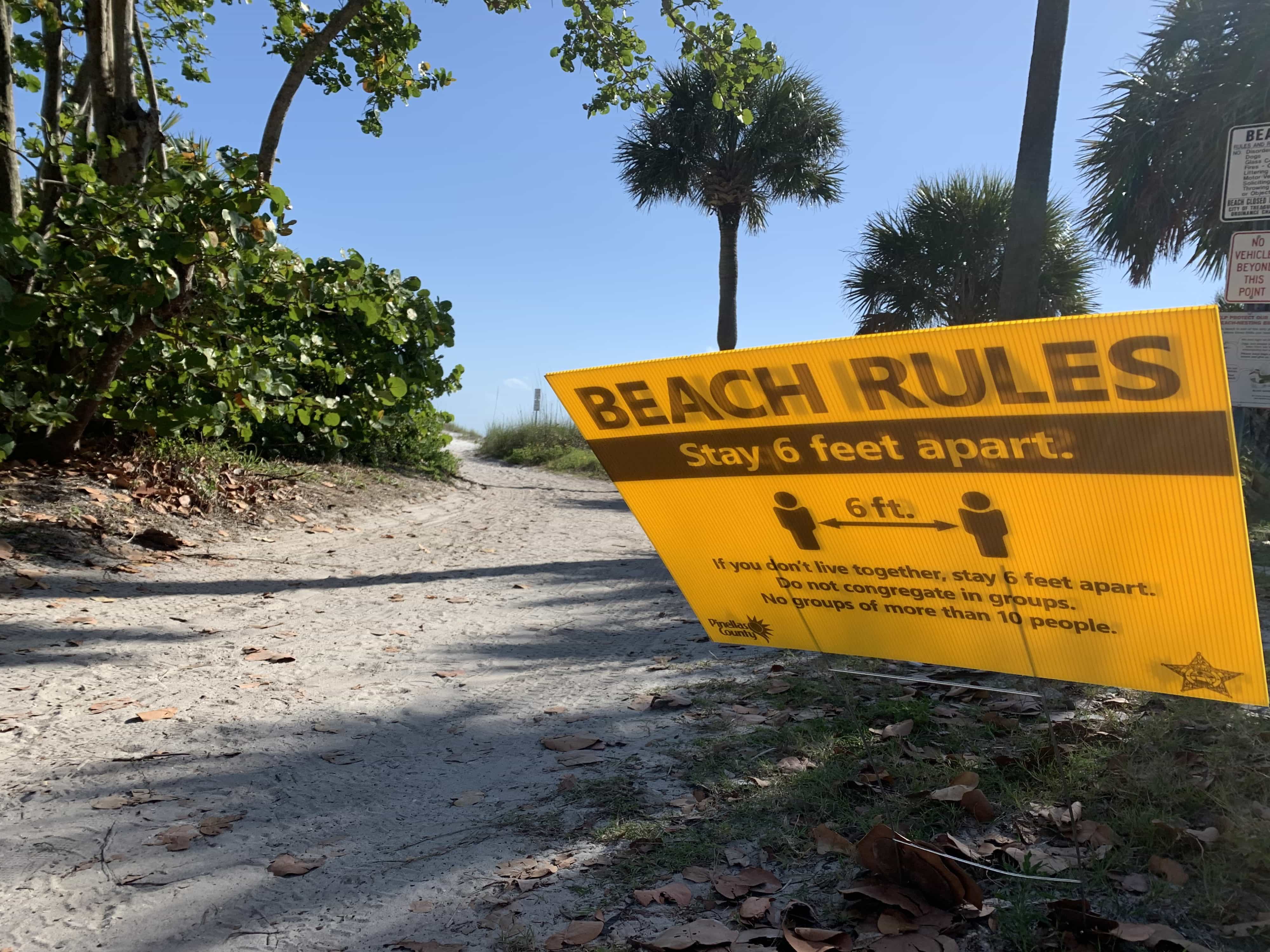 Pinellas County beach