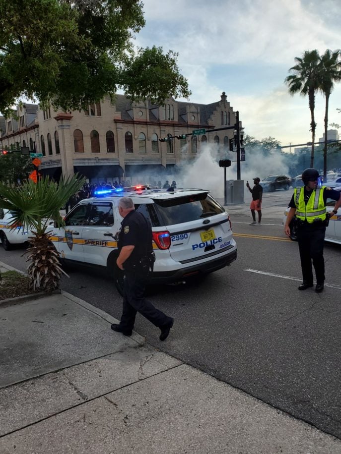 Photos: Once Peaceful Protest, Jacksonville Anti-police Brutality ...