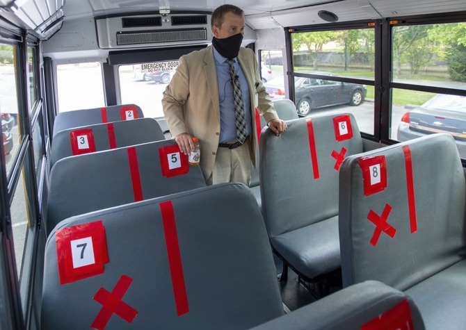 School bus in Virginia