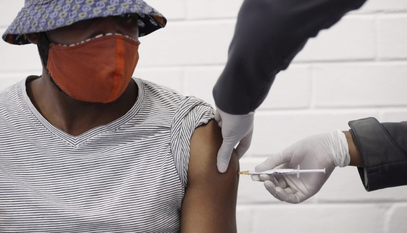 Vaccine test in South Africa
