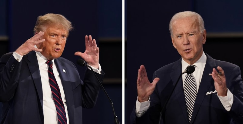 Donald Trump and Joe Biden