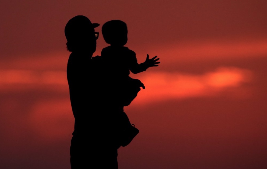 Man holding child