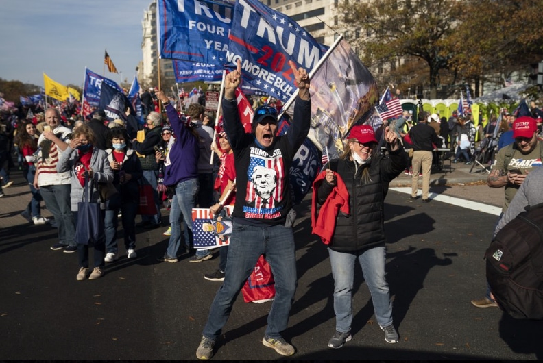 Pro-Trump protesters