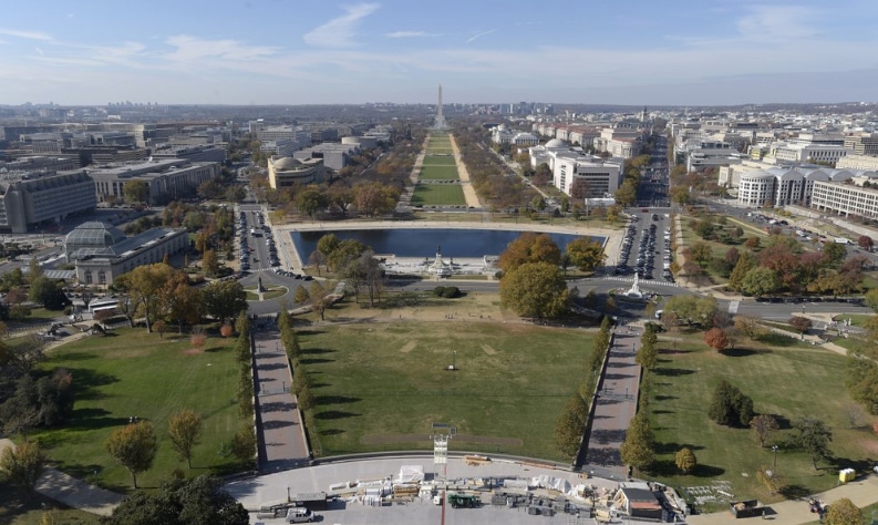 Capital Hill and National Mallk in Washington D.C.