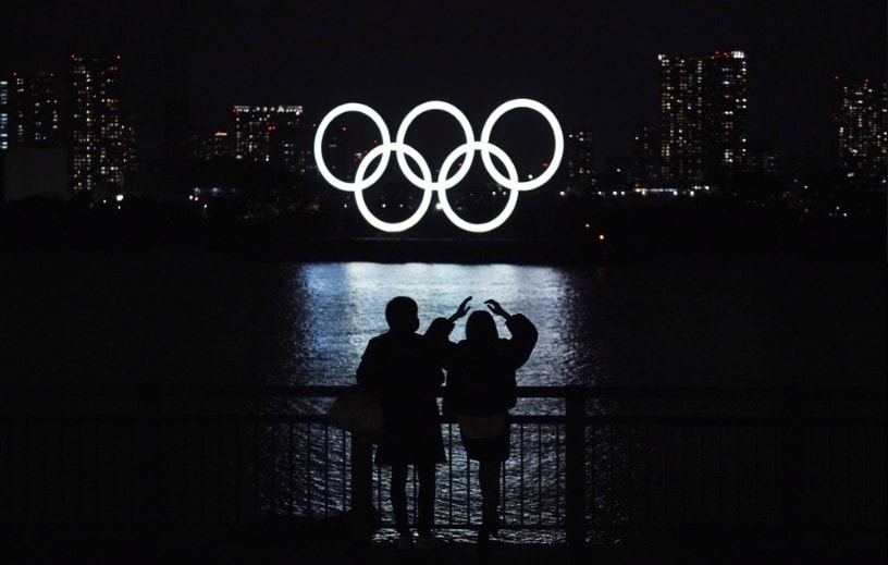 Olympic rings in Tokyo