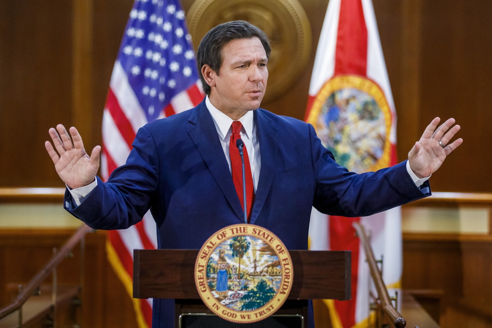 'We are not turning back' Gov. Ron DeSantis says schools will remain