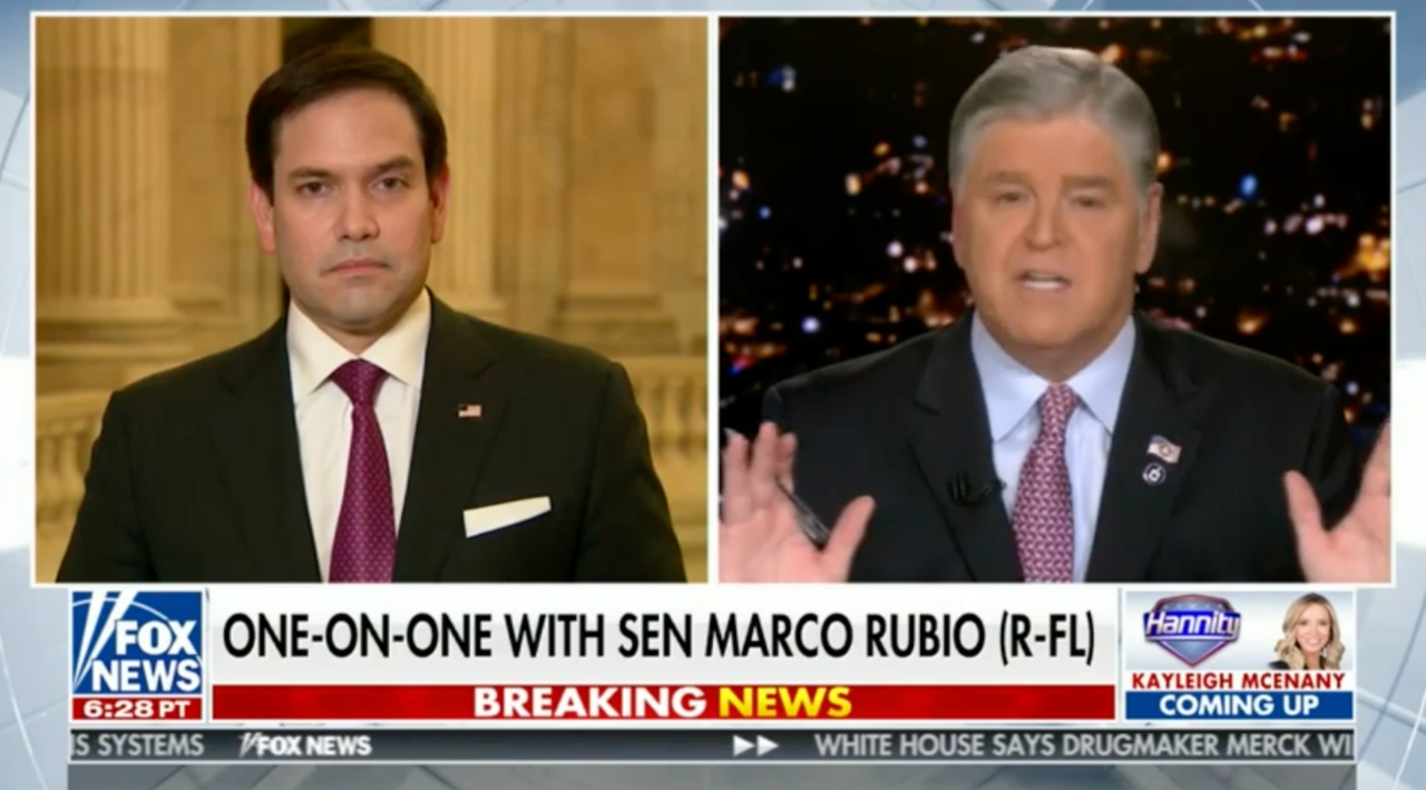 Rubio joined Hannity to discuss the Biden Administration’s immigration policies