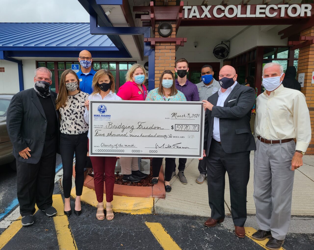 Pasco Tax Collector Mike Fasano raises 6K for human trafficking charity