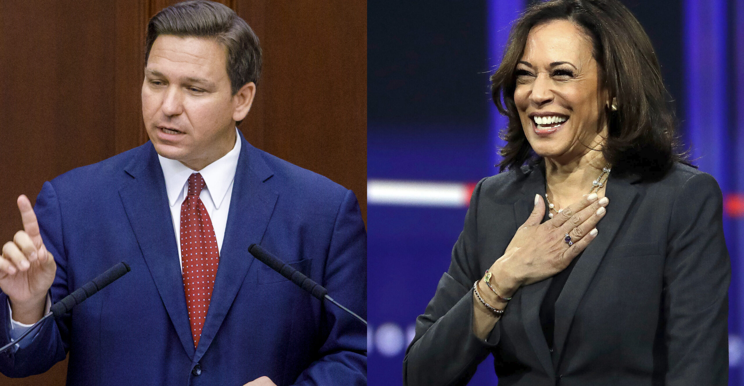 Ron DeSantis Doesn't Respect Kamala Harris Enough To Say Her Name Correctly