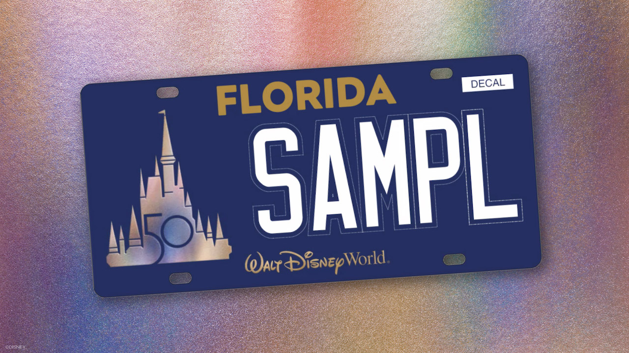 Disney License Plate