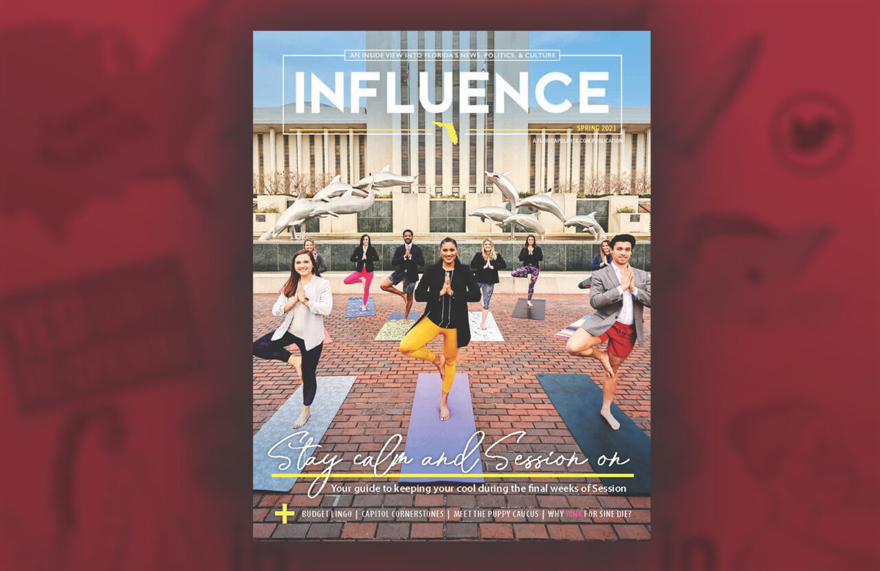 The cover of the Spring 2021 edition of INFLUENCE Magazine