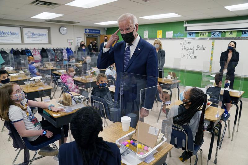 Joe Biden Hits Schools Goal Even As Many Students Learn Remotely