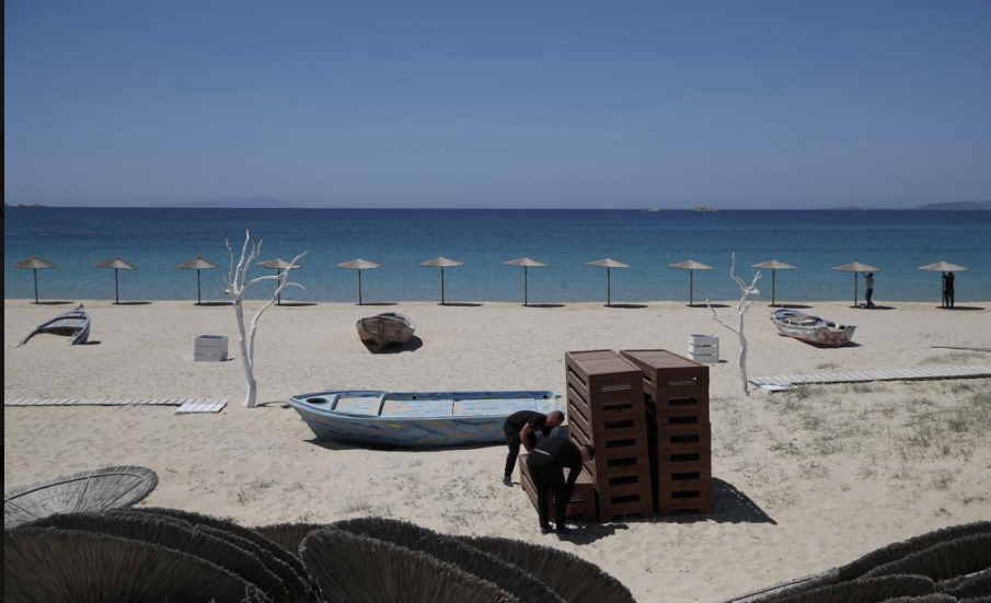 Beach in Naxos, Greece