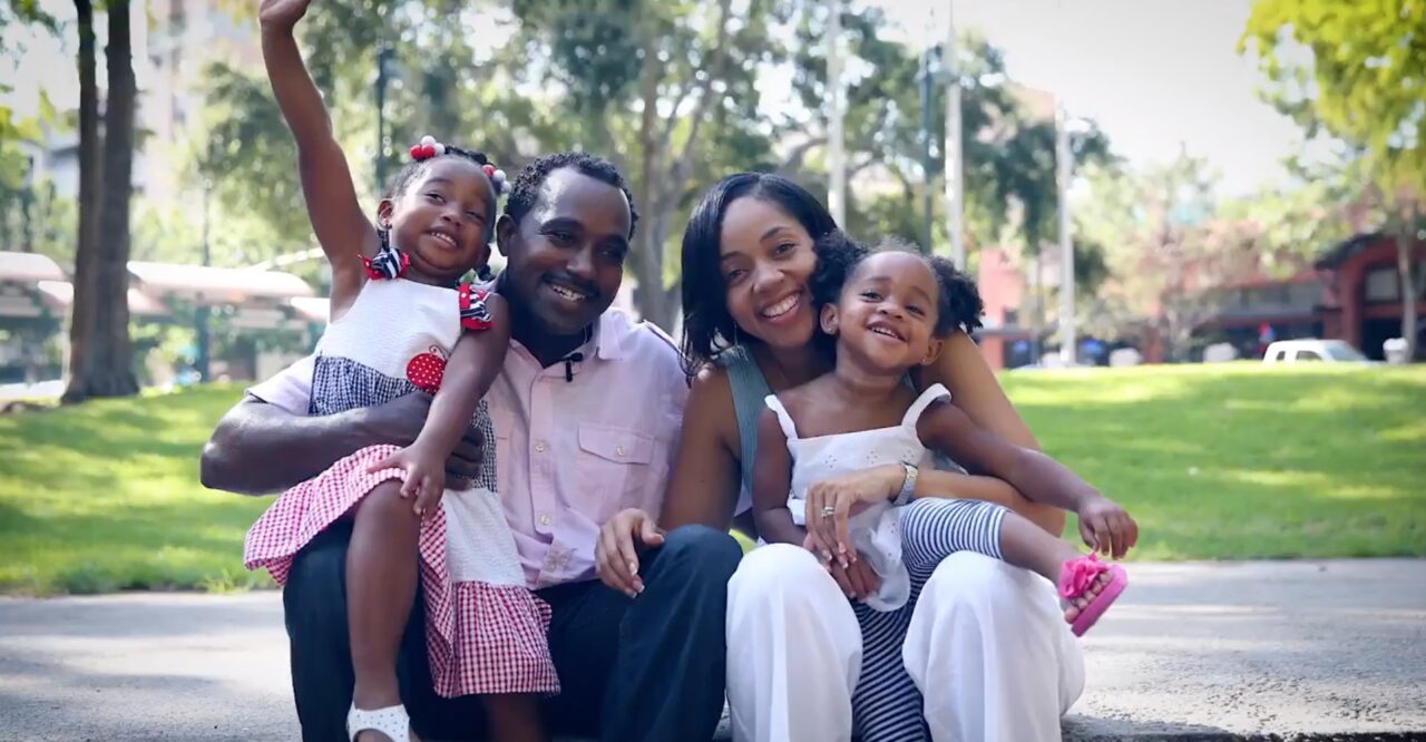 David and Aramis Ayala and children