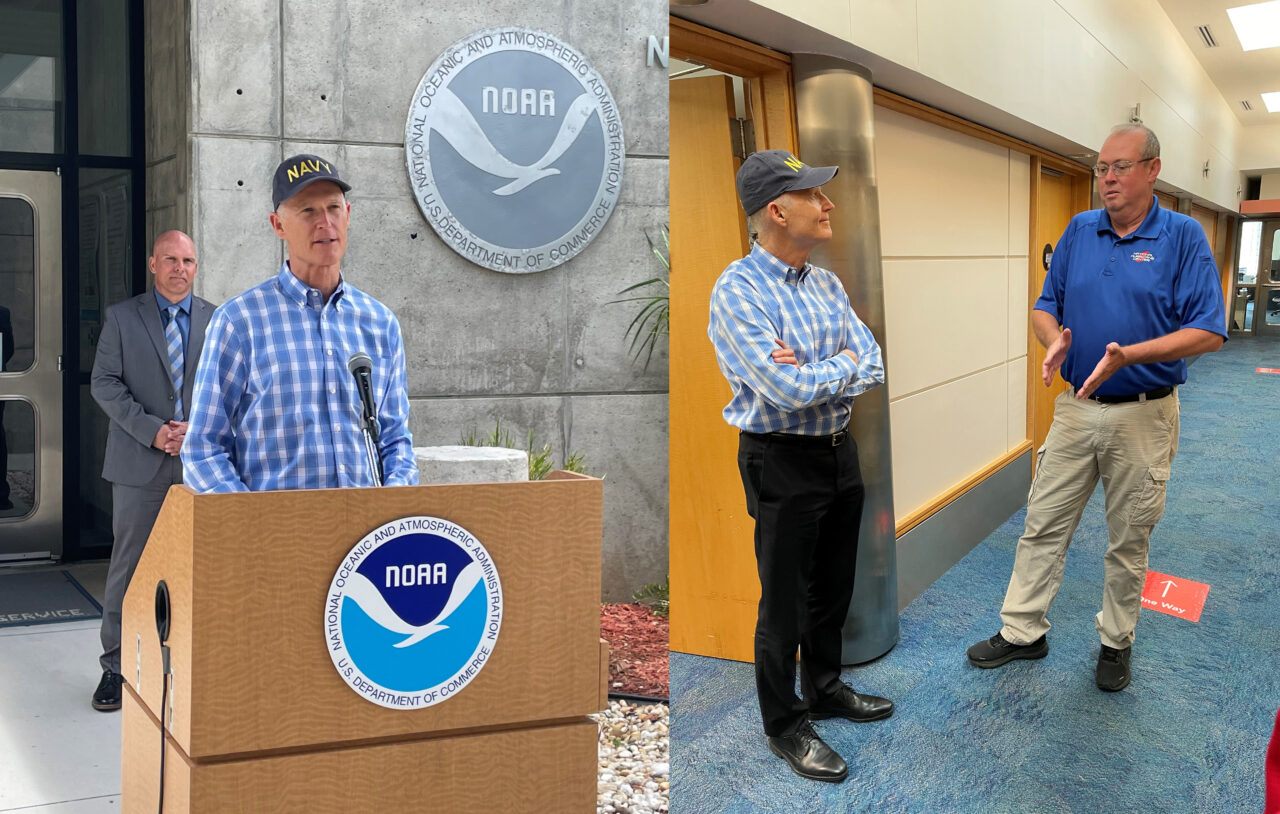 Rick Scott hurricane center