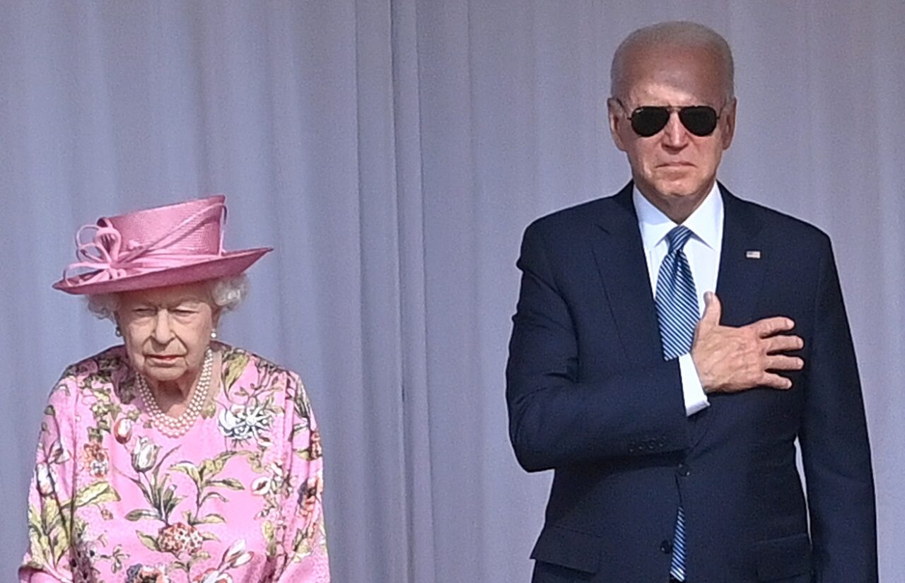 joe biden meets queen sunglasses
