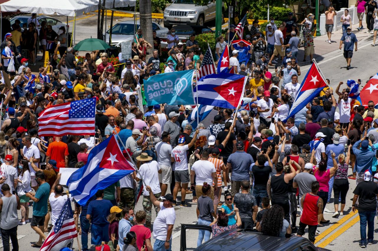 cuban miami protest