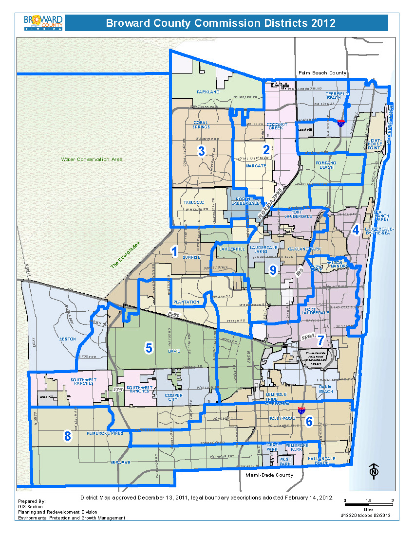 Broward County District Map Broward County Enlisting Fiu To Draw New District Maps