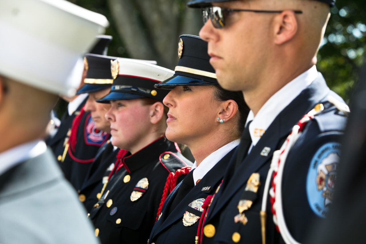 2021 Wreath laying firefighters