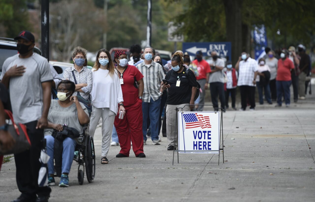 Voting line AP