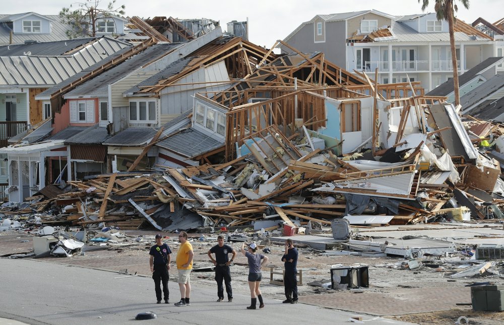 Damaged homes AP