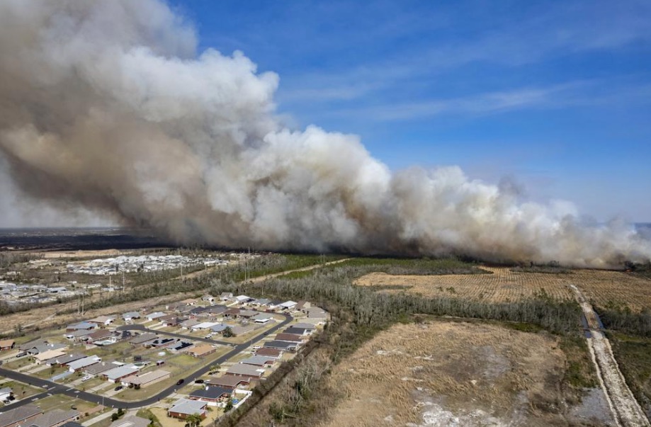 Bay County wildfire