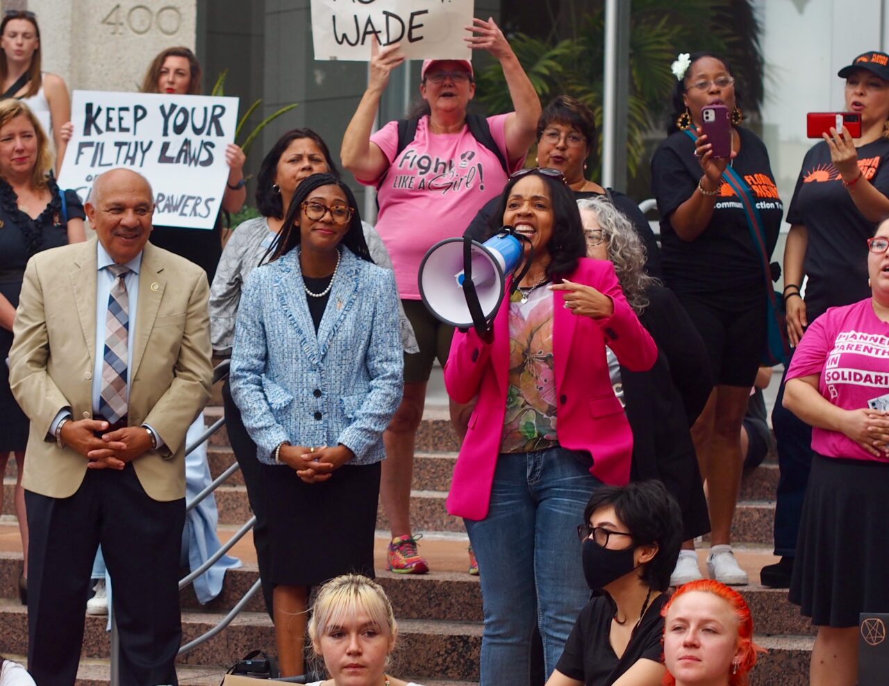 Aramis Ayala speaks at abortion rights rally in Orlando