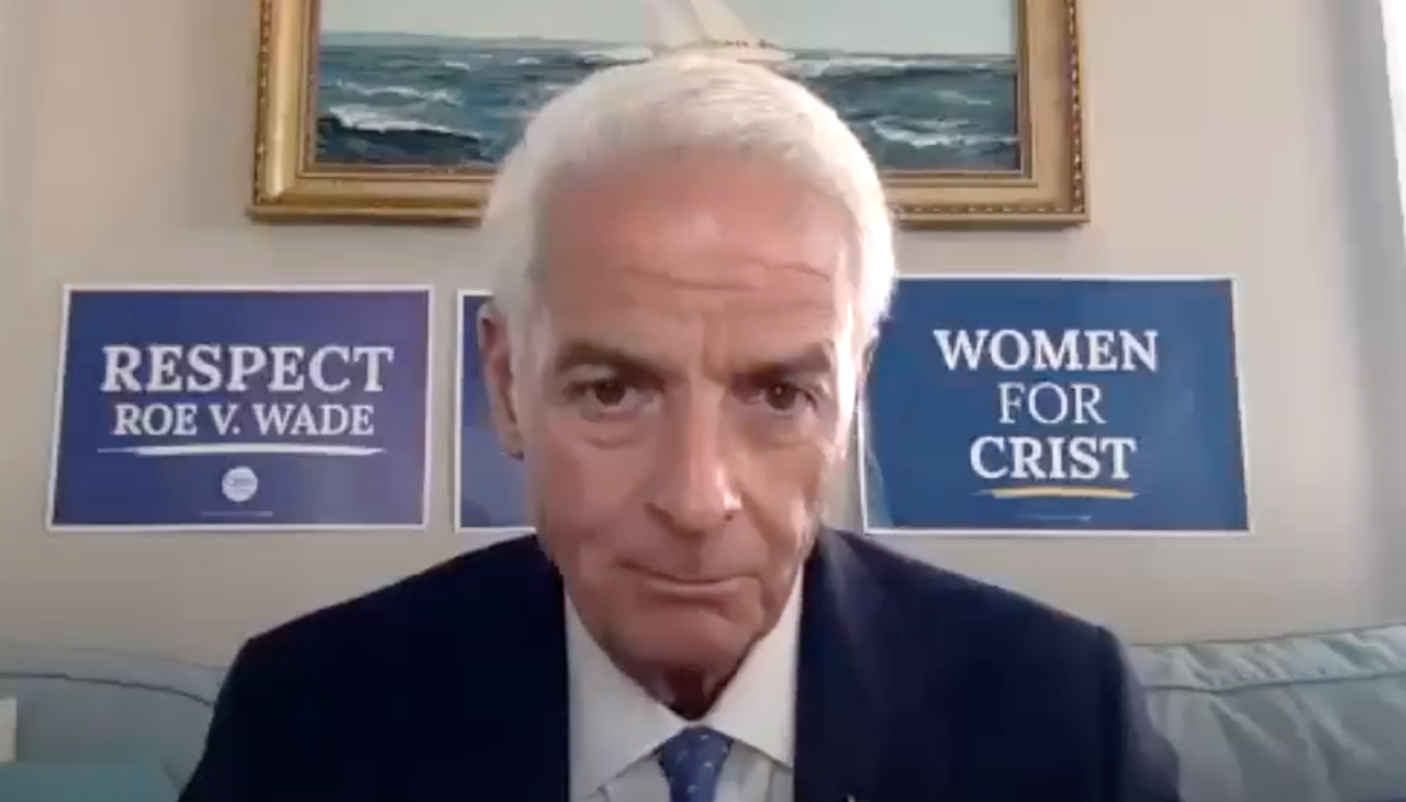 Screen shot from Charlie Crist campaign statement on abortion.