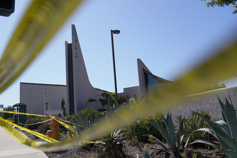 Church after shooting AP