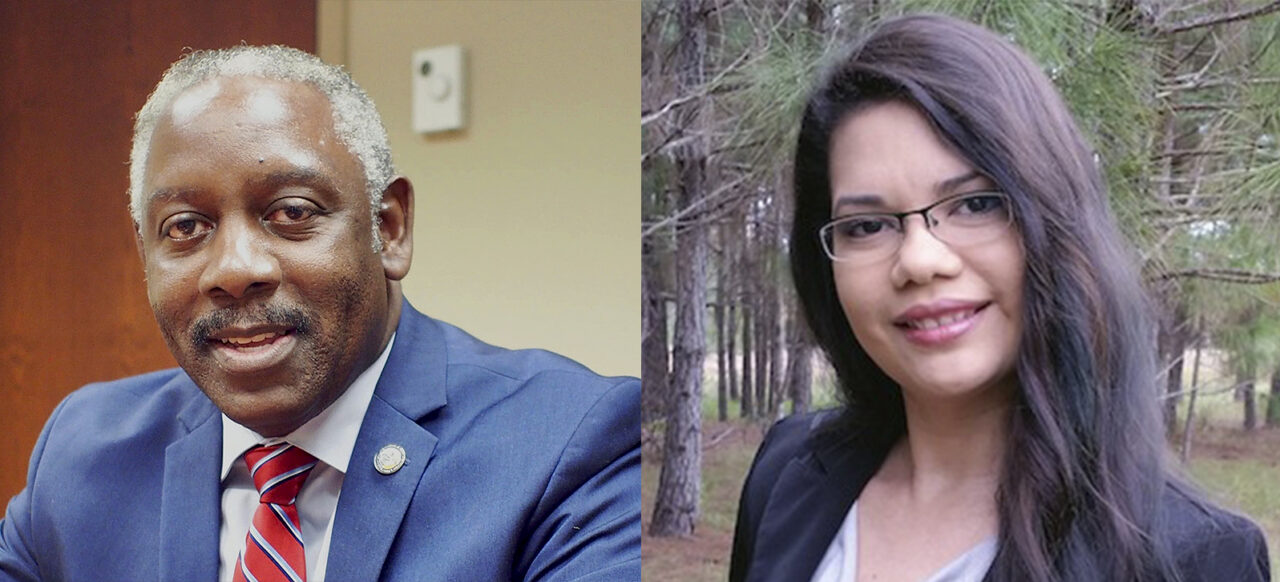 Jerry Demings and Emily Bonilla