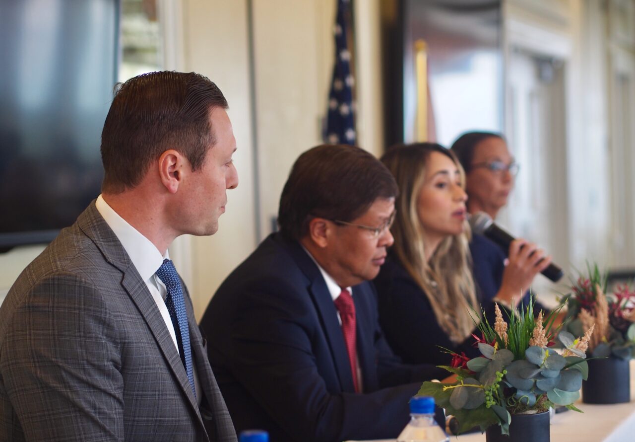 Bruno Portigliatti, Mike Zhao, Carolina Amesty, and Janet Frevola