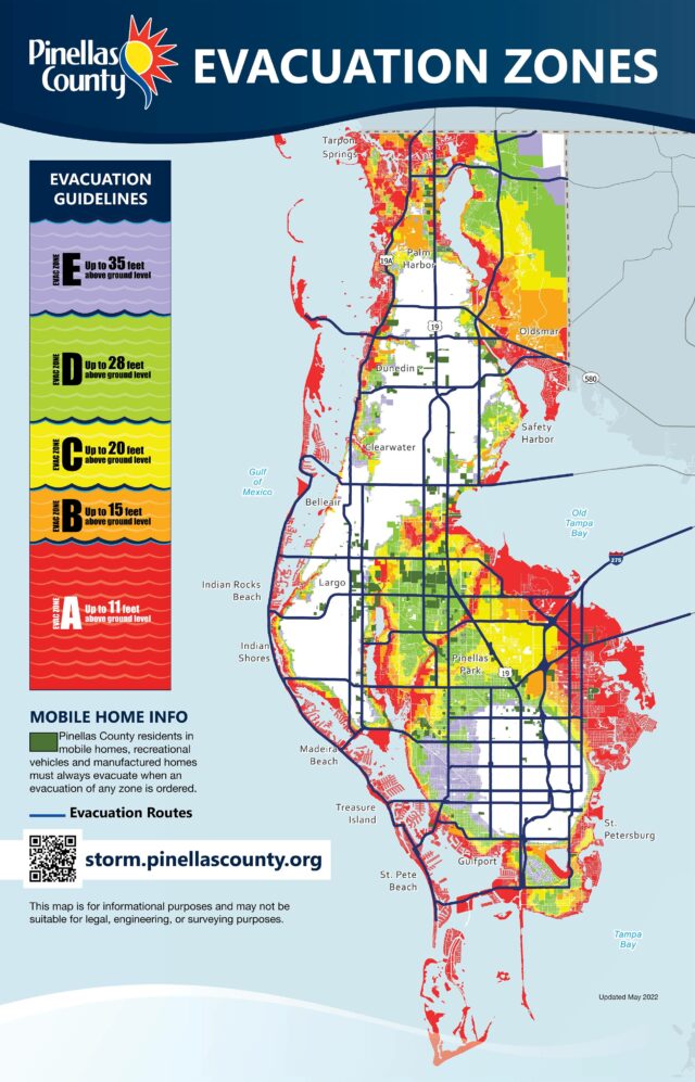 Pinellas County issues mandatory evacuations starting Monday evening